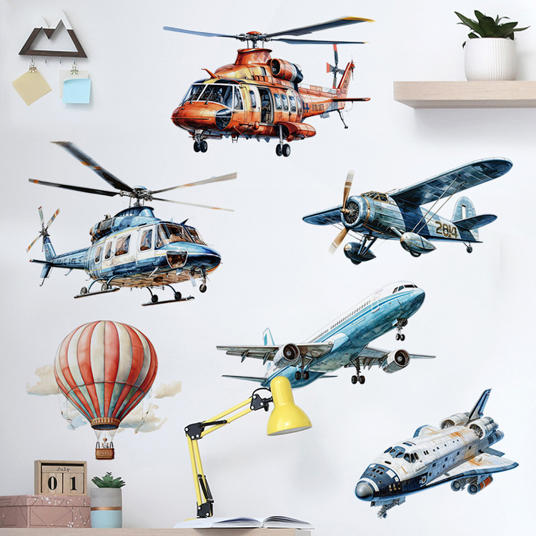 Акварельная виниловая наклейка для мальчика