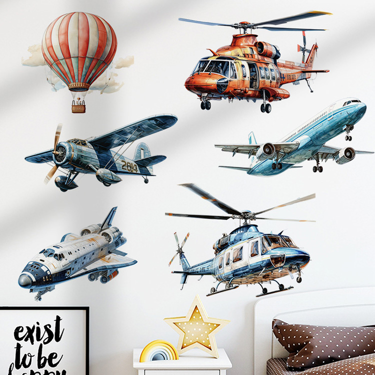 Акварельная виниловая наклейка для мальчика