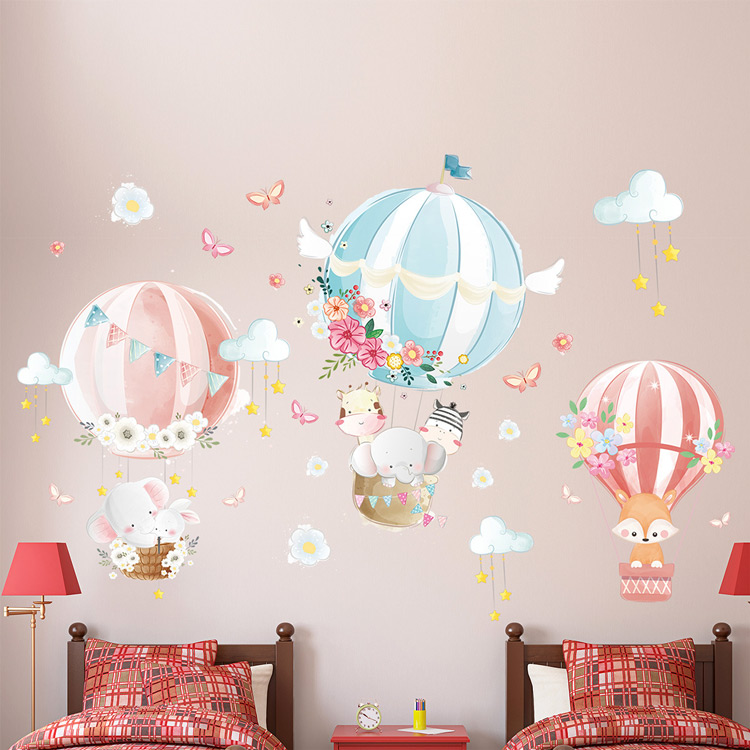 Акварельні наклейки повітряних куль