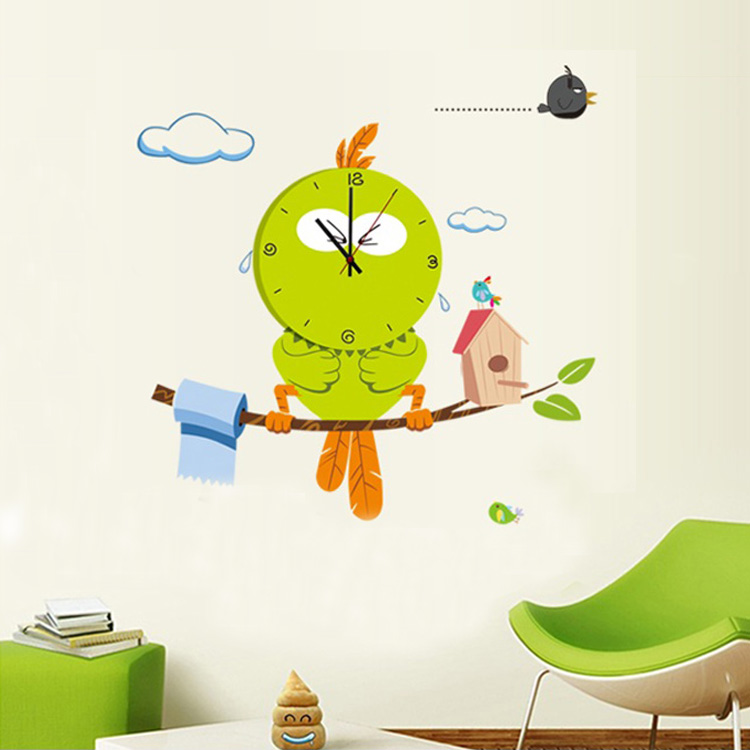 Годинник на всю стіну в дитячу кімнату