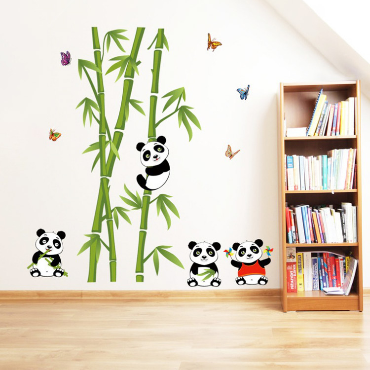 Декоративные наклейки панд для детей на стену
