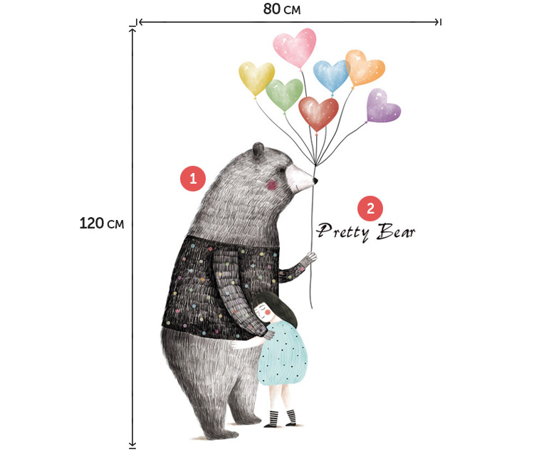 Дитяча декоративна наклейка на стіну