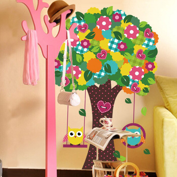 Детская наклейка дерево на стену