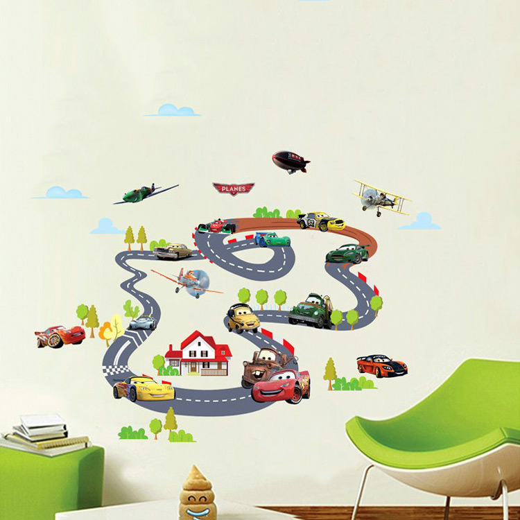 Детская наклейка Тачки из мультфильма