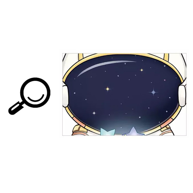 Дитяча вінілова наклейка космосу на стіну