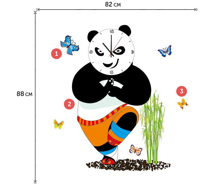 Дитячий годинник для хлопчика на стіну
