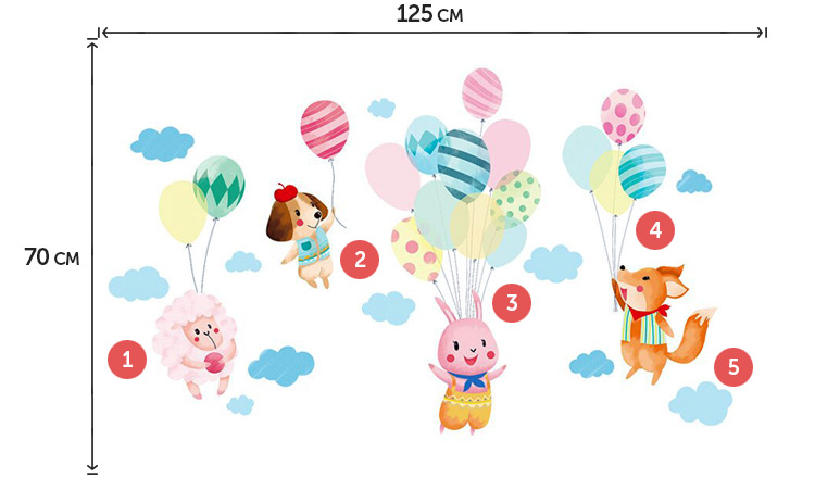 Дитячі наклейки на меблі