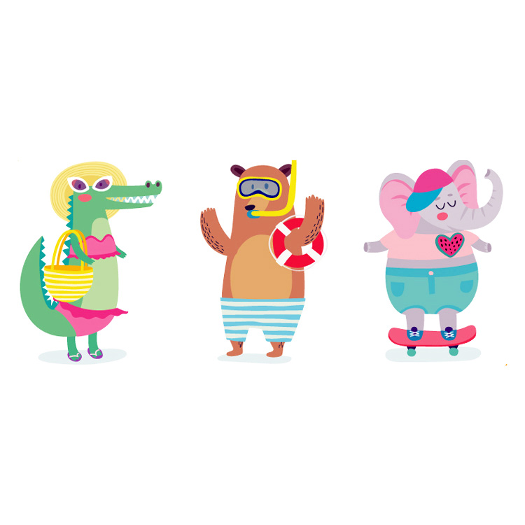 Дитячі наклейки на шафки в садок