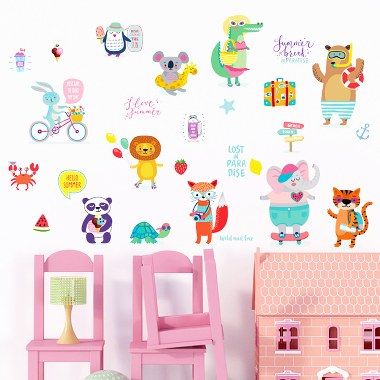 Дитячі наклейки на шафки в садок