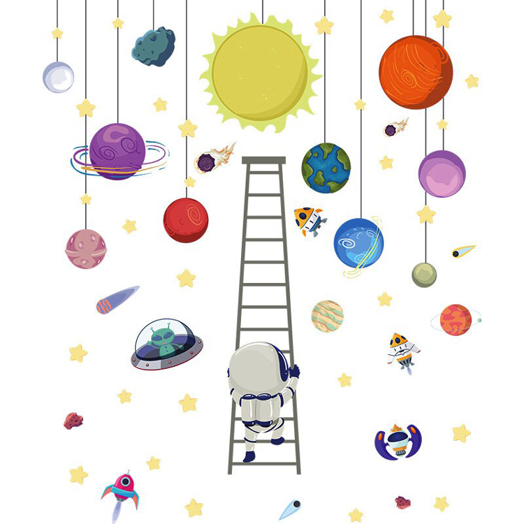 Дитячі наклейки з планетами на стіну