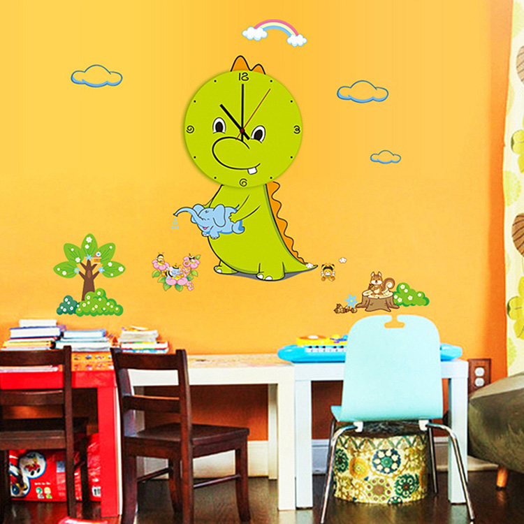 Детские настенные часы с драконом