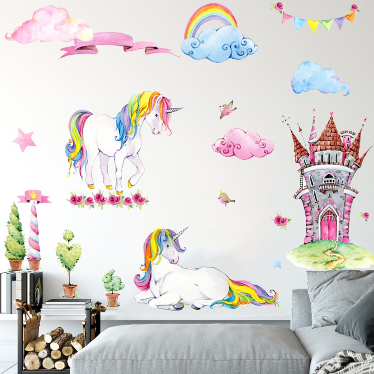 Картинки наклейки для детей с единорогами