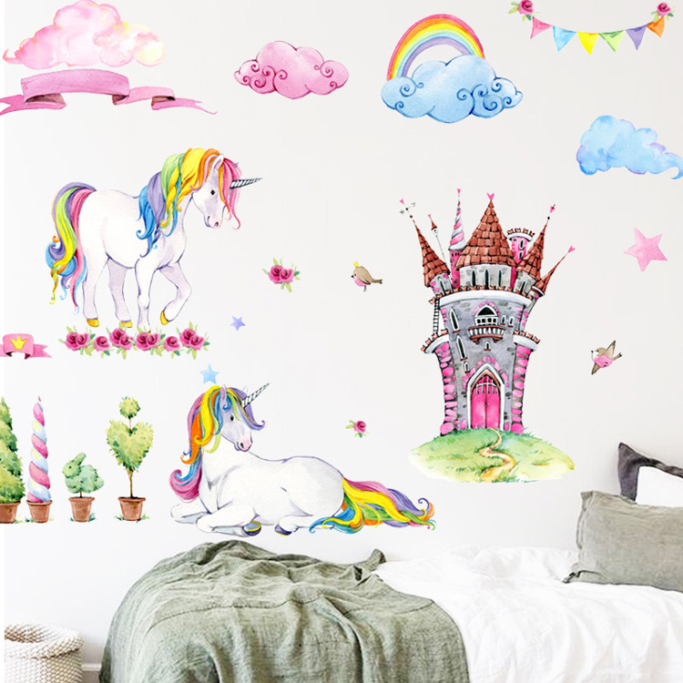 Картинки наклейки для детей с единорогами