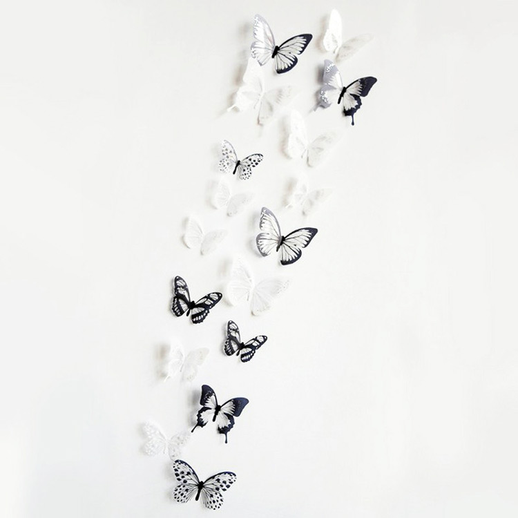 Набор бабочек для декора / скотч / 18 шт