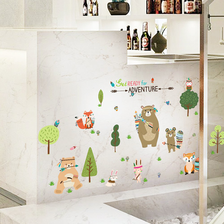 Набор наклеек на шкаф для детей