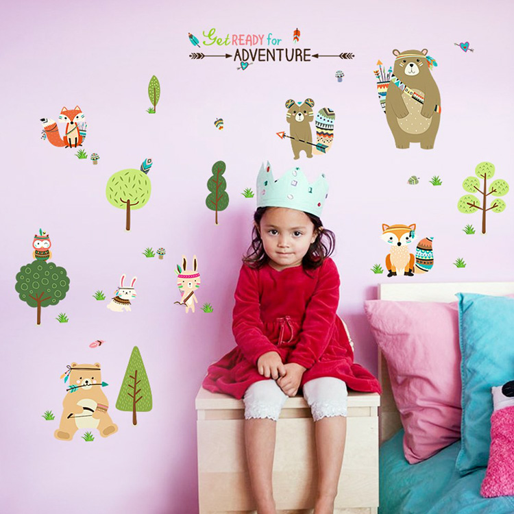 Набор наклеек на шкаф для детей