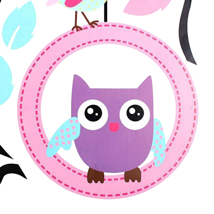 Наклейка дерева з совами на стіну