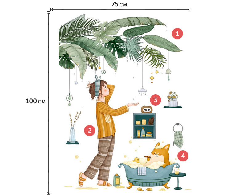 Наклейка для стен в детскую