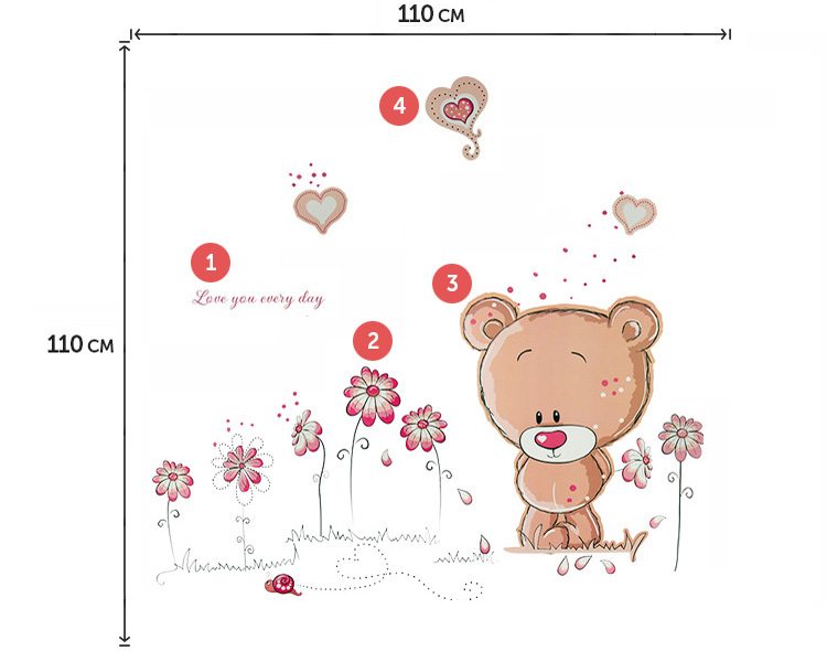Наклейка на мебель в детский сад