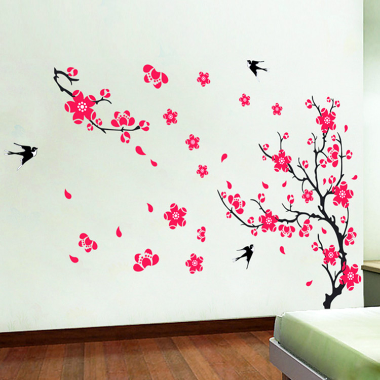 Наклейка сакури на стіну кухні
