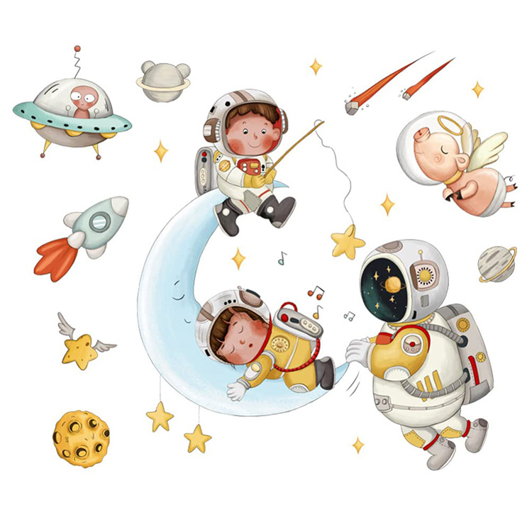 Наклейки космоса на стену