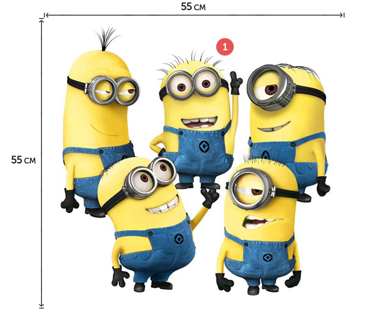 Наклейки миньонов из мультфильма для детей