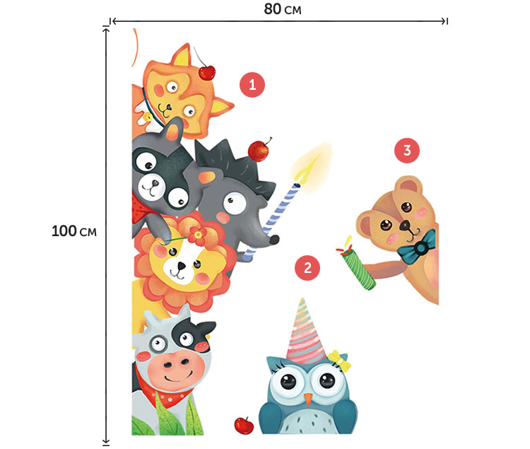 Наклейки на двері дитячої кімнати