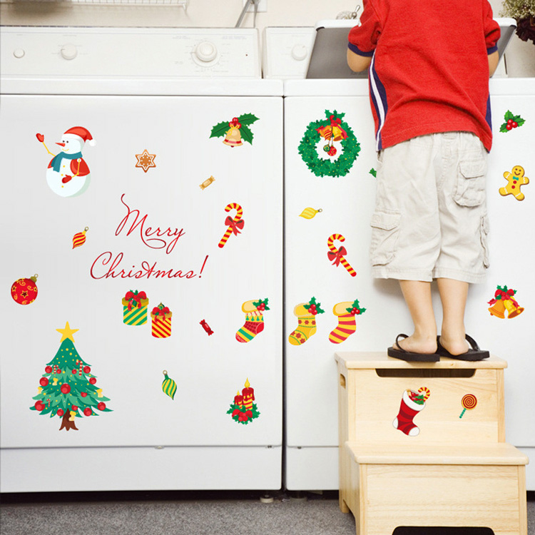 Наклейки на окна к Новому году