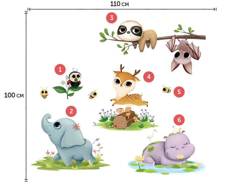 Наклейки на шафки в дитячий садок