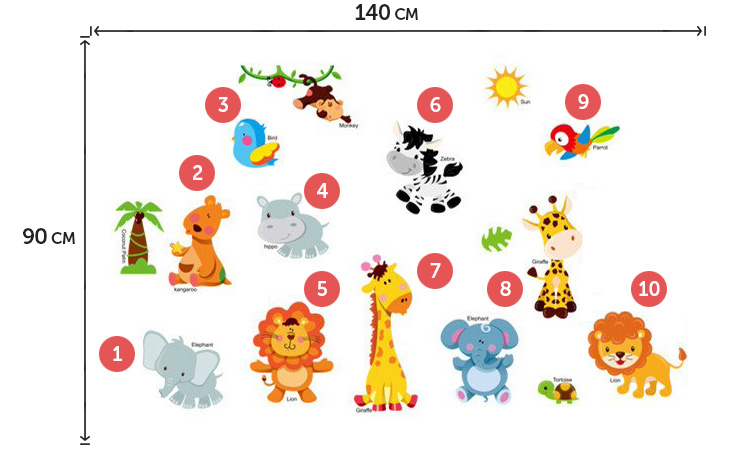 Наклейки на шафки в садок