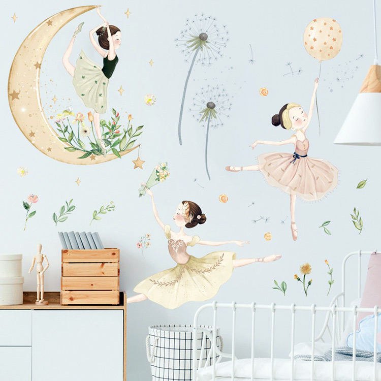 Наклейки на стіну з балеринами