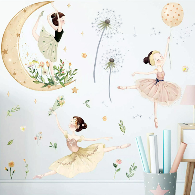 Наклейки на стіну з балеринами