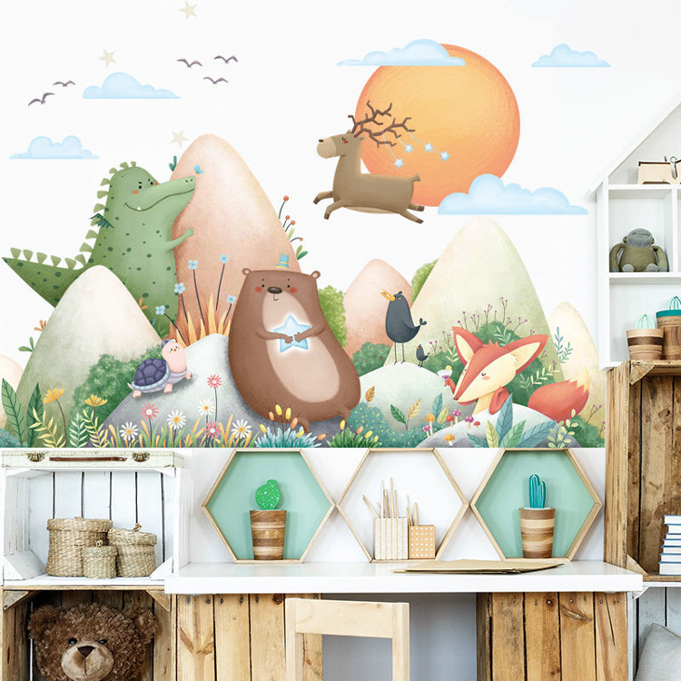 Наклейки на стену с динозаврами