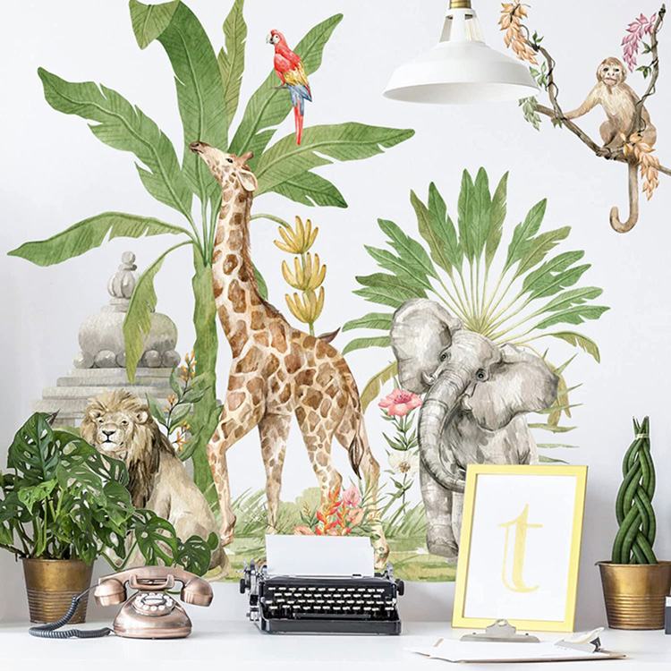 Наклейки на стену животные