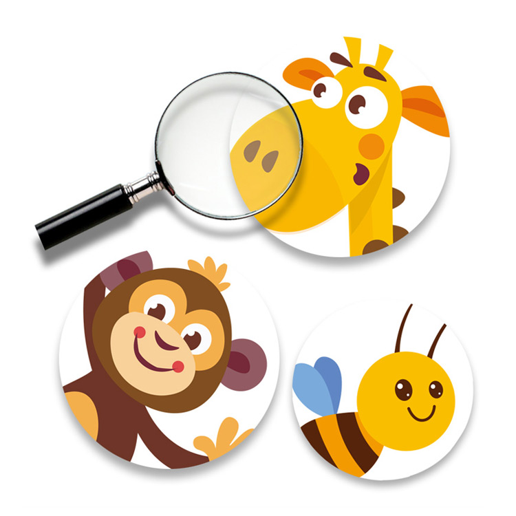 Наклейки на стіни зростомір з жирафою