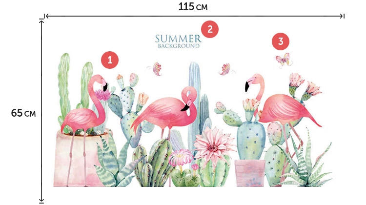 Наклейки з рослинами на стіну кухні