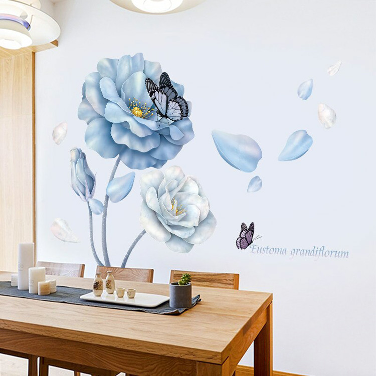 Наклейки цветов на стену кухни/гостиной