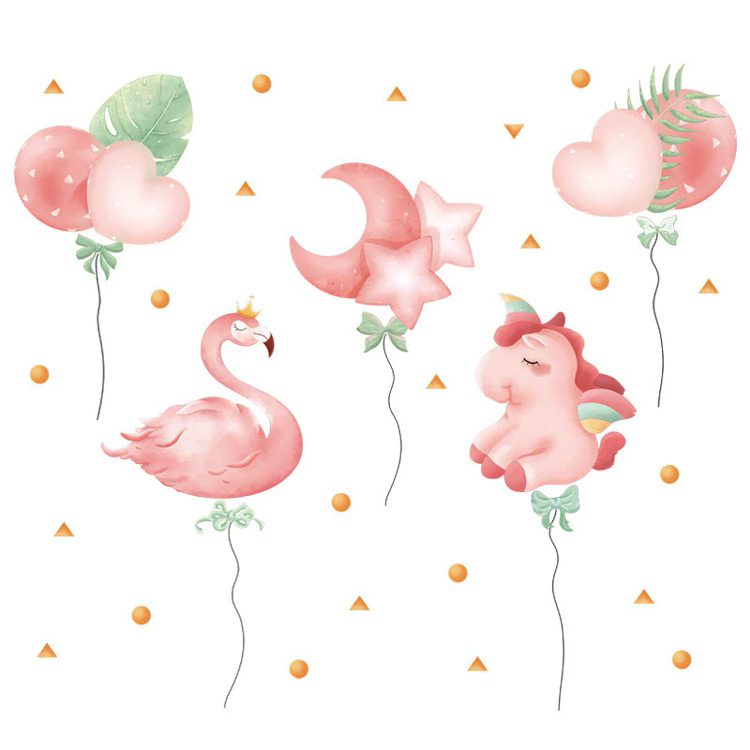 Наклейки в дитячу спальню для дівчаток