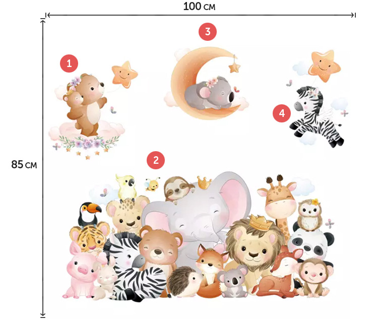Наклейки в дитячу спальню