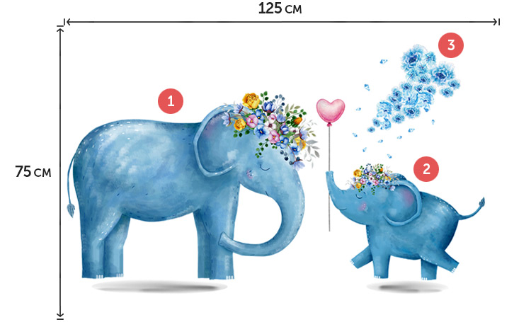 Намальовані наклейки на стіну для дітей