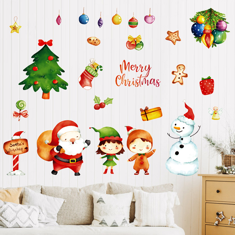 Новогодняя наклейка для детей