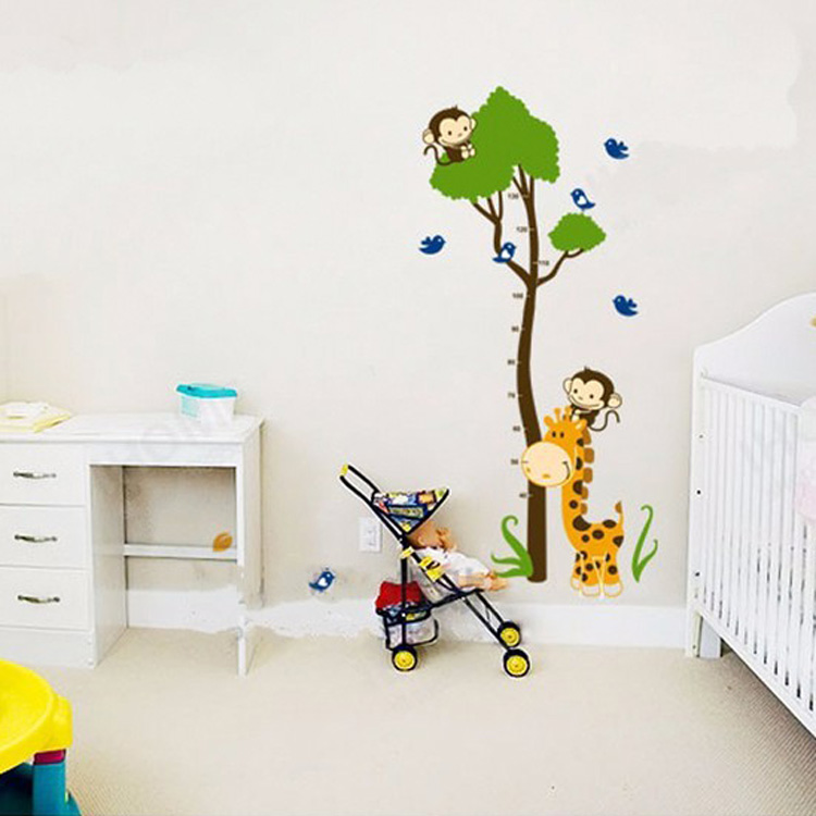 Зростомір жираф на стіну в дитячу кімнату