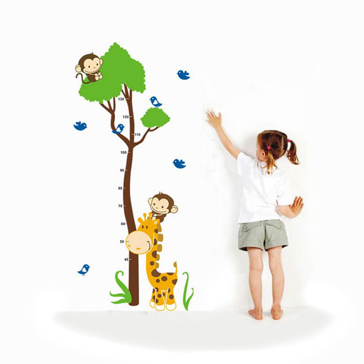 Зростомір жираф на стіну в дитячу кімнату