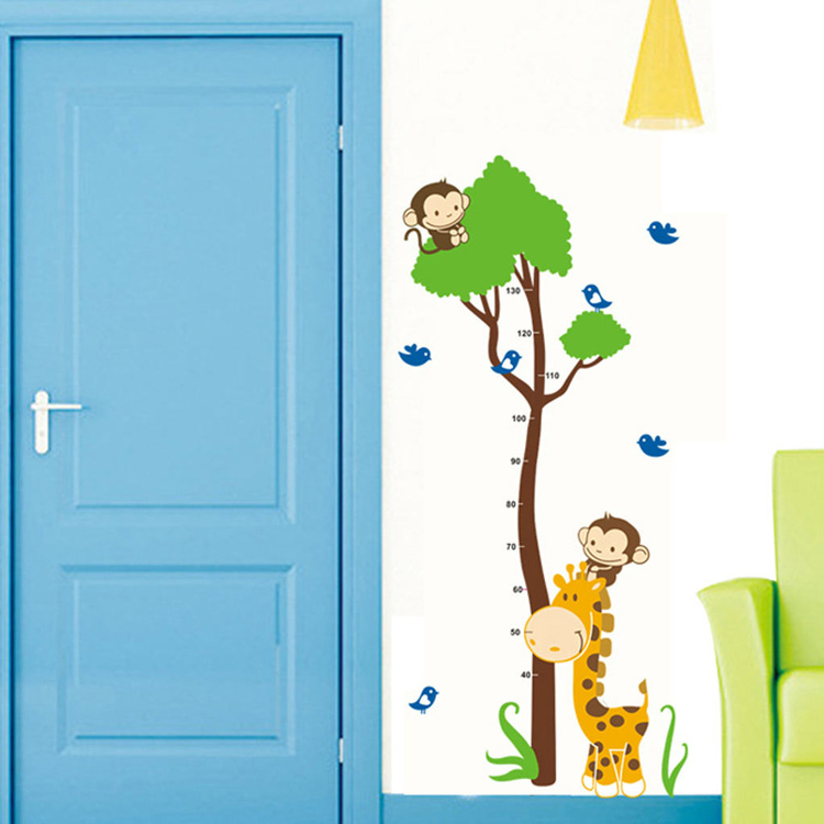 Зростомір жираф на стіну в дитячу кімнату