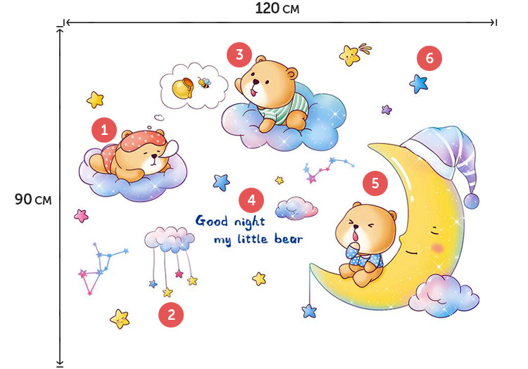 Стікери на стіну в дитячу кімнату