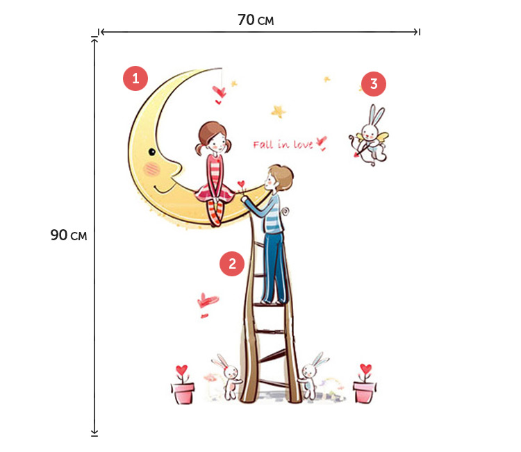 Вінілова наклейка на День святого Валентина