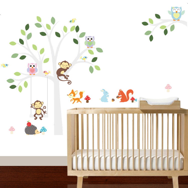 Вінілова наклейка на шпалери в дитячу