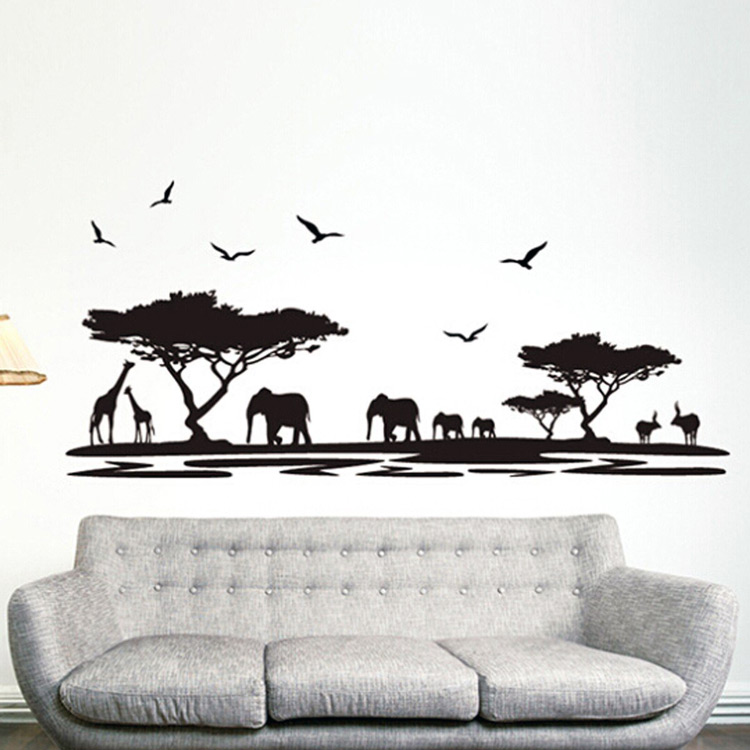 Вінілова наклейка у вітальню на стіну