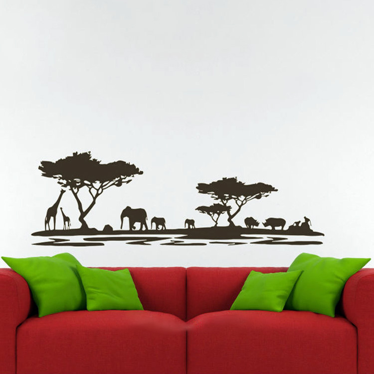 Вінілова наклейка у вітальню на стіну