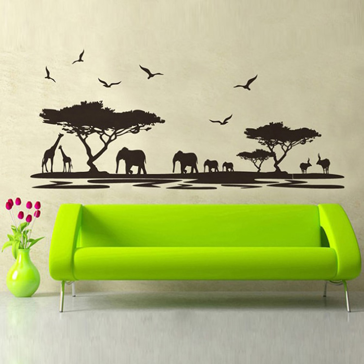 Вінілова наклейка у вітальню на стіну